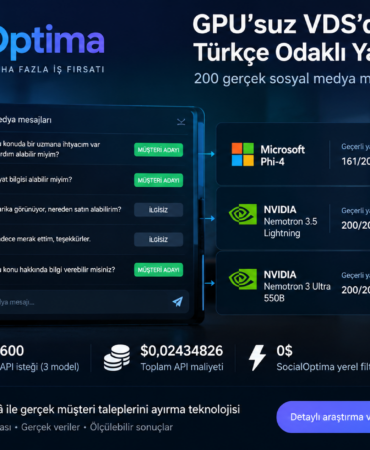 SocialOptima Arena V4 GPU’suz VDS Microsoft Phi-4 ve NVIDIA Nemotron karşılaştırması