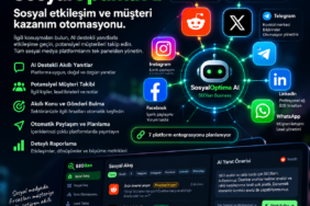 SosyalOptima AI sosyal medya otomasyonu Reddit X Telegram entegrasyonu