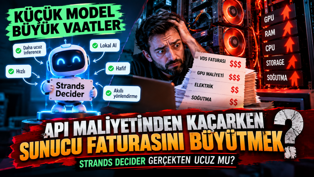 Strands Decider küçük AI modeli gerçek sunucu GPU RAM maliyeti